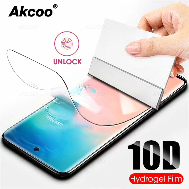 Гидрогелевая пленка Akcoo для Samsung Galaxy S8 9 Note 8 S10 Plus 5G легкая установка | Мобильные