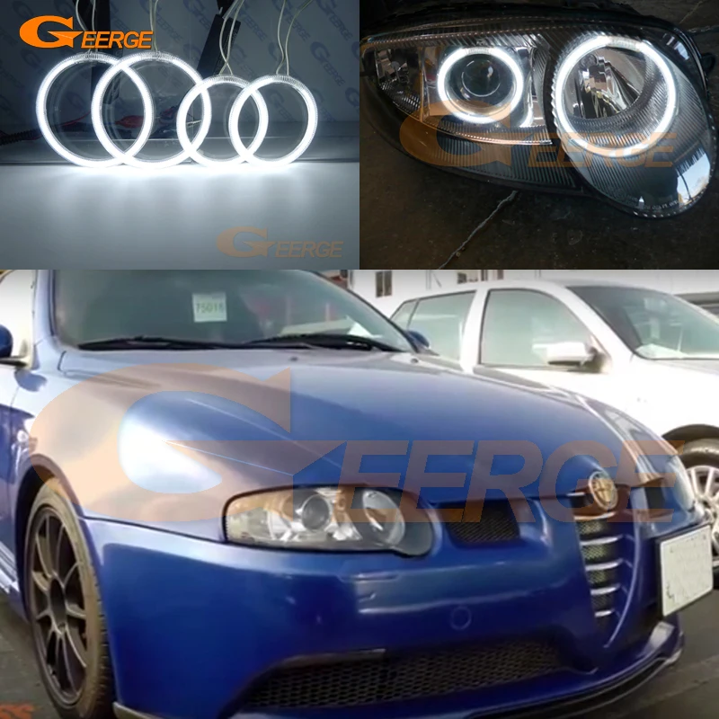 Для Alfa Romeo 147 2000 2001 2002 2003 2004 ксеноновые фары отличные ультра яркие CCFL ангельские