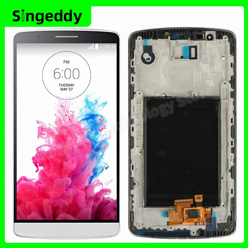 LCD Display For LG G3 D850 D851 D855 5.5inch 2560*1440 TFT Touch Screen Digitizer Retina Complete Assembly with Frame
LCD Display For LG G3 D850 D851 D855 5.5inch 2560*1440 TFT Touch Screen Digitizer Retina Complete Assembly with Frame