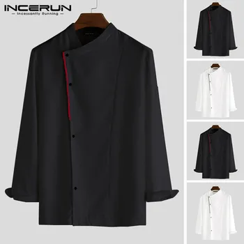 Fashion Men Restaurant Chef Uniforms Long Sleeve Cooking Clothing Slim Bakery Cooking Chef Jackets Men&Women Workwear INCERUN
Fashion Men Restaurant Chef Uniforms Long Sleeve Cooking Clothing Slim Bakery Cooking Chef Jackets Men&Women Workwear INCERUN