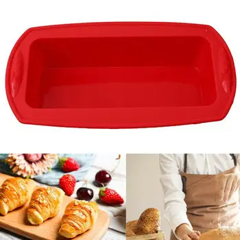Food Grade Silicone Rectangular Cake Mould Bread Toast Tools Candy Baking Mold J6G8
Food Grade Silicone Rectangular Cake Mould Bread Toast Tools Candy Baking Mold J6G8