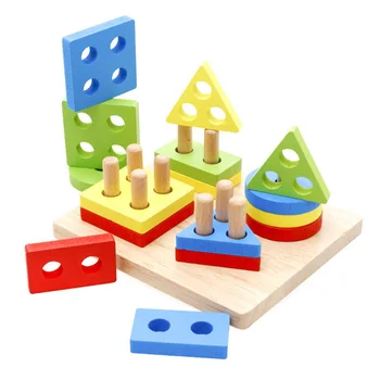 Learning Wooden Pole Geometry Shape Building Blocks Intelligence Math Educational Toys for Children Kids Coordinated Development
Learning Wooden Pole Geometry Shape Building Blocks Intelligence Math Educational Toys for Children Kids Coordinated Development