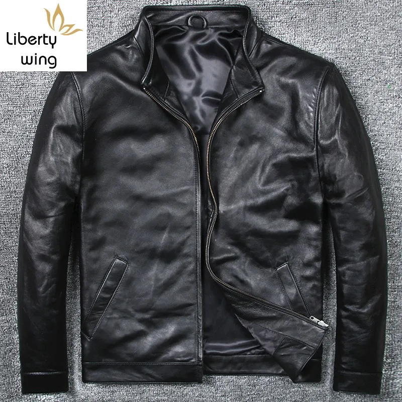 Mens Motorcycle Stand Collar Slim Fit Business Man Classic Sheepskin Genuine Leather Jacket Plus Size 6XL Coat
Mens Motorcycle Stand Collar Slim Fit Business Man Classic Sheepskin Genuine Leather Jacket Plus Size 6XL Coat