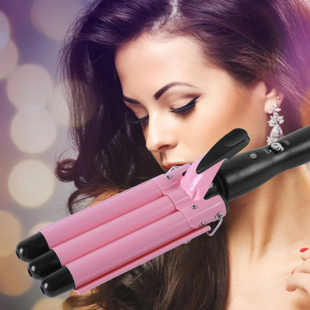 1PC Egg Roll Head Hair Curler Electric Hair Curling Stick Portable Wavy Perm Tool Thermal Control Three Rods Hair Curler for Wom
1PC Egg Roll Head Hair Curler Electric Hair Curling Stick Portable Wavy Perm Tool Thermal Control Three Rods Hair Curler for Wom