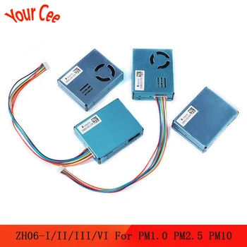 ZH06 PM2.5 Laser Dust Sensor Module ZH06-I/II/III/VI for Detection Air Quality Large Particles Laser Dust PM1.0 PM2.5 PM10
ZH06 PM2.5 Laser Dust Sensor Module ZH06-I/II/III/VI for Detection Air Quality Large Particles Laser Dust PM1.0 PM2.5 PM10