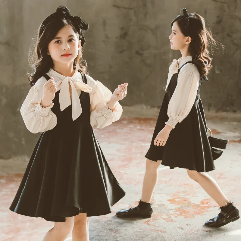 Girls Spring Clothing 2020 New Style Korean-style Western Style Big Kid Versatile Bow Dress Two-Piece Set 1786-c28
Girls Spring Clothing 2020 New Style Korean-style Western Style Big Kid Versatile Bow Dress Two-Piece Set 1786-c28