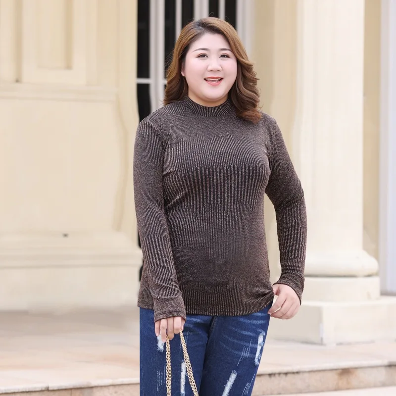 XL To 7XL Plus Size Women Tops Long Sleeve Casual Shirts Spring Autumn Slim Thin Half Turtleneck Blusas Mujer De Moda T9275
XL To 7XL Plus Size Women Tops Long Sleeve Casual Shirts Spring Autumn Slim Thin Half Turtleneck Blusas Mujer De Moda T9275