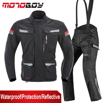 MOTOBOY Motorcycle Motocross Jacket&Pants Waterproof Warm Racing Jaqueta Chaqueta Moto CE Protection Motoqueiro Clothing Suits
MOTOBOY Motorcycle Motocross Jacket&Pants Waterproof Warm Racing Jaqueta Chaqueta Moto CE Protection Motoqueiro Clothing Suits