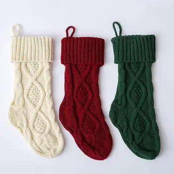 3pcs 14 Inch Classic Christmas Stockings set acrylic fibres Ivory White Knit Christmas Stockings Gift for Home Party Decoration
3pcs 14 Inch Classic Christmas Stockings set acrylic fibres Ivory White Knit Christmas Stockings Gift for Home Party Decoration
