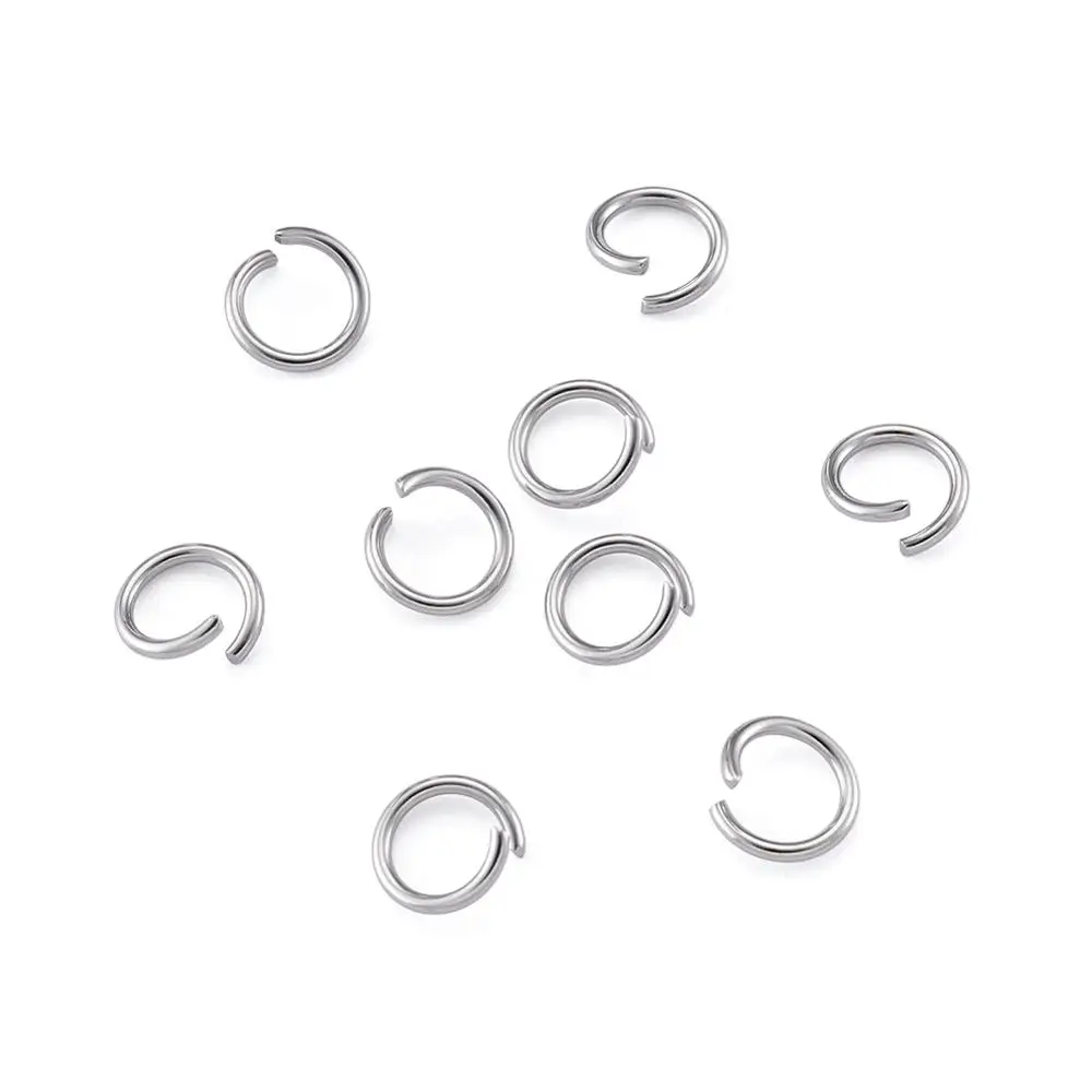 Фото 1000pcs 304 Stainless Steel Open Jump Rings 3 4 5 6 7 8mm Findings for Jewelry Making DIY Color pandahall | Украшения и
