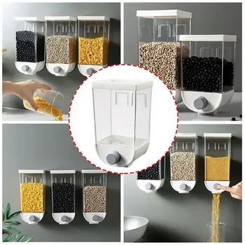 Grain Storage Plastic Box Wall-mounted Tank Home Organizer Rice Dispenser Oatmeal Container Cereal Bean B2V0
Grain Storage Plastic Box Wall-mounted Tank Home Organizer Rice Dispenser Oatmeal Container Cereal Bean B2V0