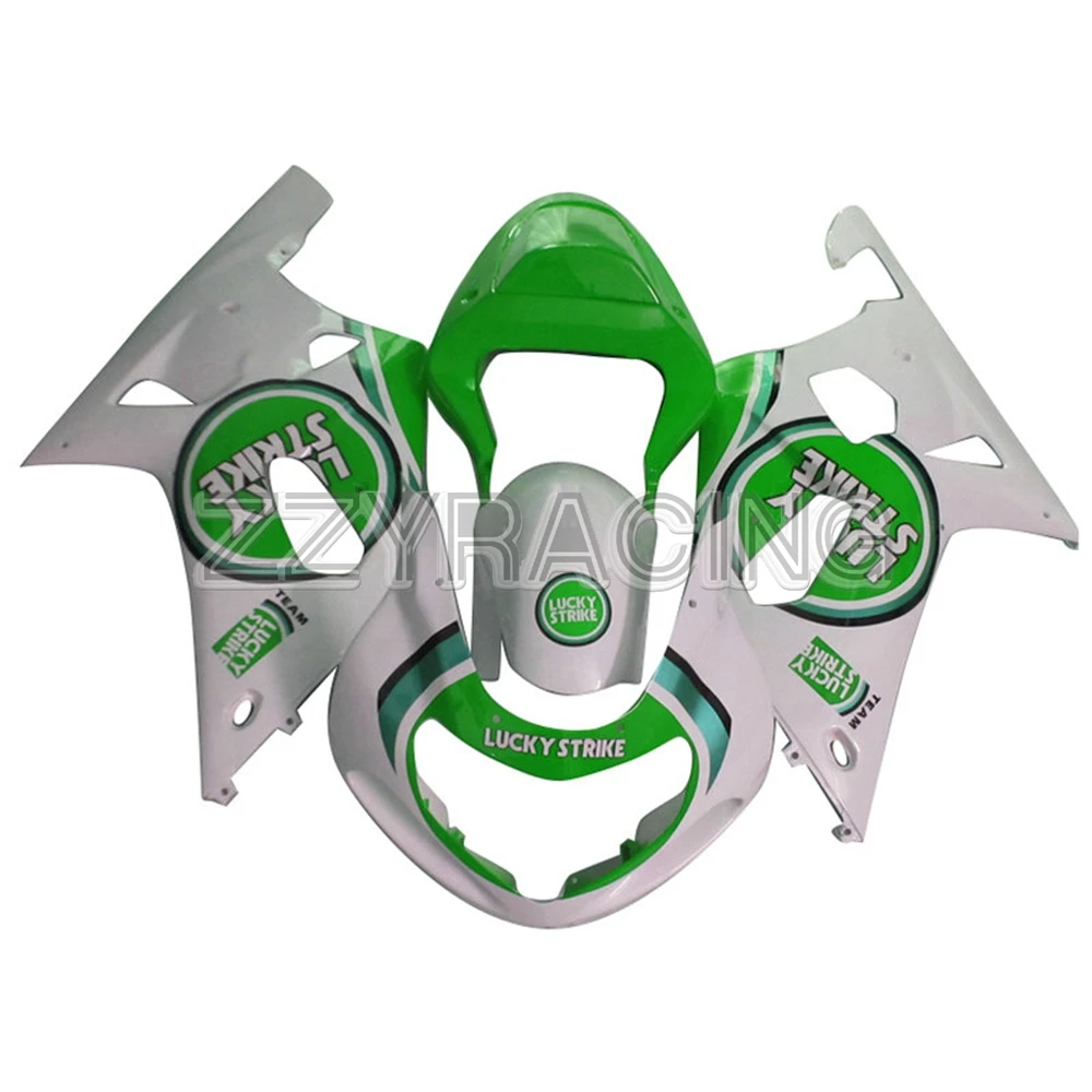 Complete Fairings Fit for Suzuki GSXR600/750 K1 2000 - 2003 GSXR600 GSXR750 00 01 02 03 ABS Plastic Green White Lucky Strike
Complete Fairings Fit for Suzuki GSXR600/750 K1 2000 - 2003 GSXR600 GSXR750 00 01 02 03 ABS Plastic Green White Lucky Strike