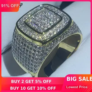 choucong 2018 Male HIP HOP Party Ring 274pcs 5A zircon cz Yellow Gold Filled 925 Silver Engagement Wedding rings For men Jewelry
choucong 2018 Male HIP HOP Party Ring 274pcs 5A zircon cz Yellow Gold Filled 925 Silver Engagement Wedding rings For men Jewelry
