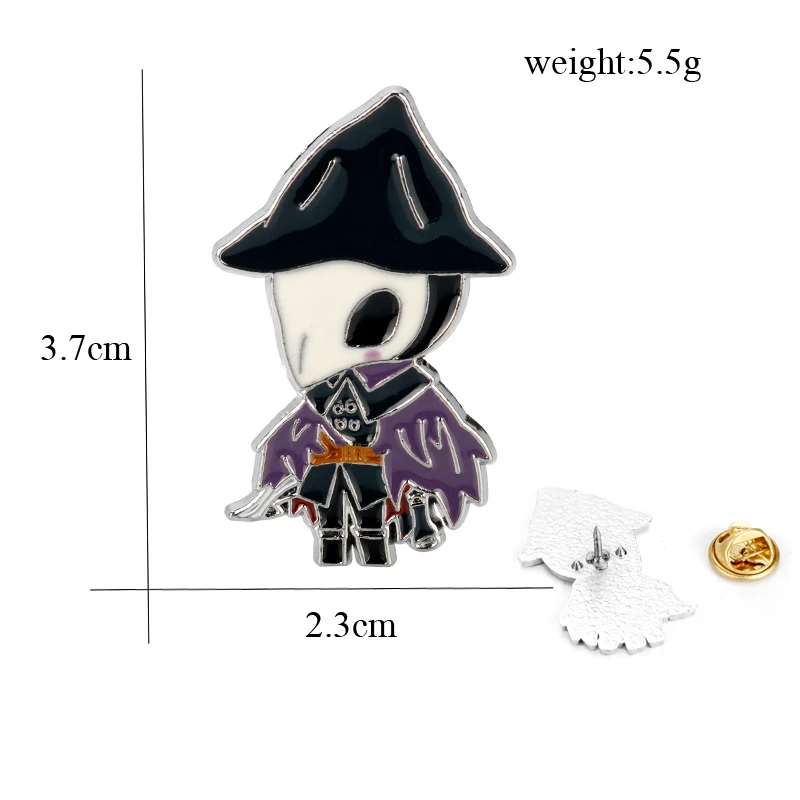 Games Bloodborne Jewelry Brooch Eileen The Crow Enamel Pin Hunters Figure Shirt Coat Brooches Pins Women Men Accessories
Games Bloodborne Jewelry Brooch Eileen The Crow Enamel Pin Hunters Figure Shirt Coat Brooches Pins Women Men Accessories