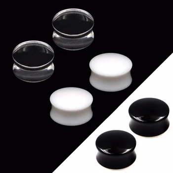 Wholesale Acrylic Blank Saddle Ear Gauge Plugs Flesh Tunnel Stretcher Piercing Black White Clear Body Piercing Jewelry 
Wholesale Acrylic Blank Saddle Ear Gauge Plugs Flesh Tunnel Stretcher Piercing Black White Clear Body Piercing Jewelry