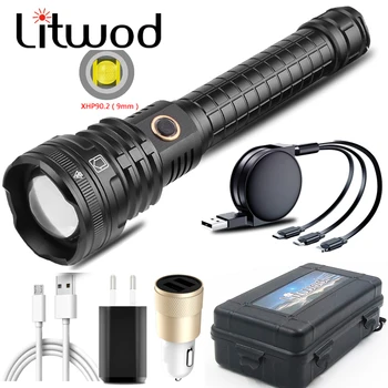 The Most Brightest 4 cores Led FlashlightXHP90.2 lantern with Powerbank Function Usb Rechargeable Battery Zoomable Torch Litwod
The Most Brightest 4 cores Led FlashlightXHP90.2 lantern with Powerbank Function Usb Rechargeable Battery Zoomable Torch Litwod