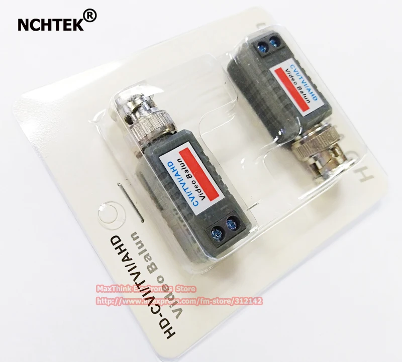 NCHTEK COAX CAT5 камера видеонаблюдения BNC HD CVI/TVI/AHD пассивный адаптер для видеокамеры