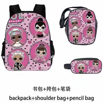 Kids LOL Backpack Girls Customize Image Printing Orthopedic School Bag Set Primary Schoolbag Mochila Bookbag Sac a dos
Kids LOL Backpack Girls Customize Image Printing Orthopedic School Bag Set Primary Schoolbag Mochila Bookbag Sac a dos