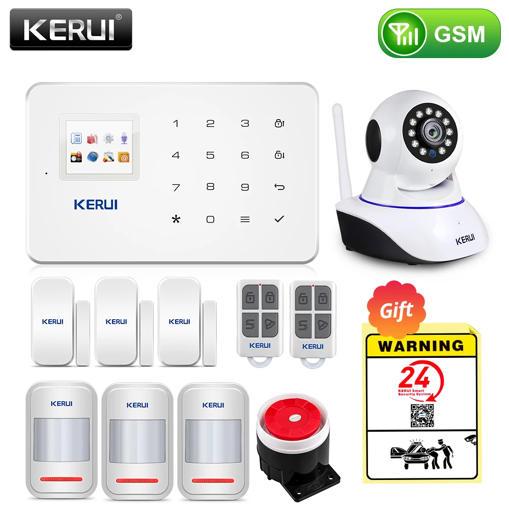 Беспроводная система охранной сигнализации KERUI GSM управление через приложение с