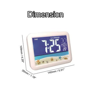 New LCD Color Screen Clock Big Screen Electronic Alarm Clock Student Bedside Alarm Clock With Date Thermometer Sound Control
New LCD Color Screen Clock Big Screen Electronic Alarm Clock Student Bedside Alarm Clock With Date Thermometer Sound Control
