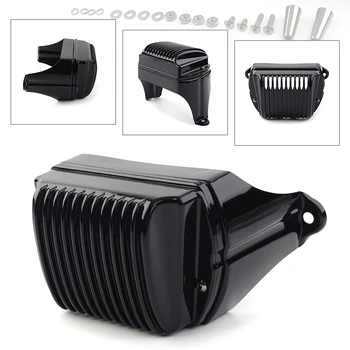 Black Motorcycle Front Voltage Regulator Cover Accent For Harley Road Electra Glides/ Road King 1997-2011 & Street Glides 06-11 
Black Motorcycle Front Voltage Regulator Cover Accent For Harley Road Electra Glides/ Road King 1997-2011 & Street Glides 06-11