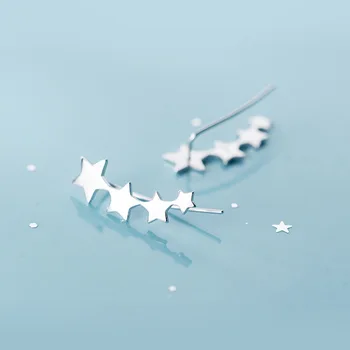 Genuine 925 Sterling Silver Star Ear Climber Earrings for Women Cute Ear Crawler Earrings Birthday Christmas Gifts Free Shipping 
Genuine 925 Sterling Silver Star Ear Climber Earrings for Women Cute Ear Crawler Earrings Birthday Christmas Gifts Free Shipping