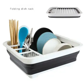 Folding Drain Bowl Rack Kitchen Dish Drainer Cup Holder Cutlery Storage Box Kitchen Storage Box Collapsible Dish Drainer 
Folding Drain Bowl Rack Kitchen Dish Drainer Cup Holder Cutlery Storage Box Kitchen Storage Box Collapsible Dish Drainer