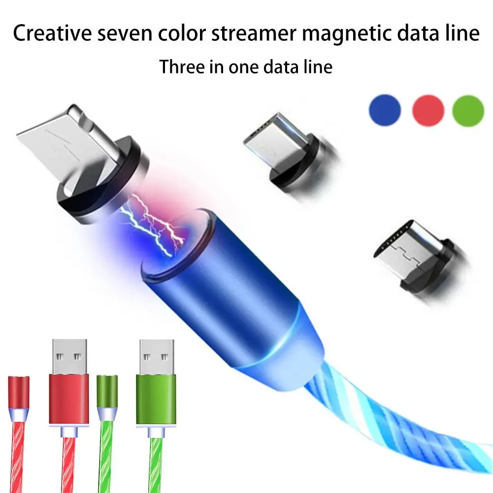 3 in 1Fast Magnetic Cable For iPhone Charger Micro USB Type C LED Flowing Cable For iPhone Cable Android Cable
3 in 1Fast Magnetic Cable For iPhone Charger Micro USB Type C LED Flowing Cable For iPhone Cable Android Cable