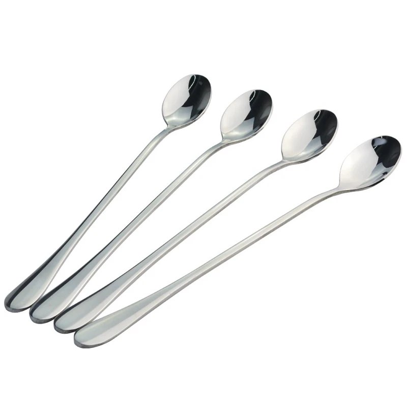 4 Pcs Long Silver Handle Ice Spoons, Coffee Spoons, Ice Cream Spoons, Coffee, Milk Powder, Desserts
4 Pcs Long Silver Handle Ice Spoons, Coffee Spoons, Ice Cream Spoons, Coffee, Milk Powder, Desserts