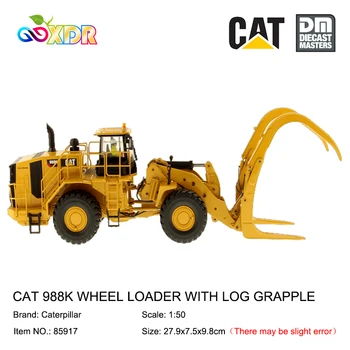 85917 1:50 Diecast Masters DM CAT 988K Wheel Loader With Log Grapple Alloy Engineering Vehicle Model Toys For Children Boys Gift
85917 1:50 Diecast Masters DM CAT 988K Wheel Loader With Log Grapple Alloy Engineering Vehicle Model Toys For Children Boys Gift