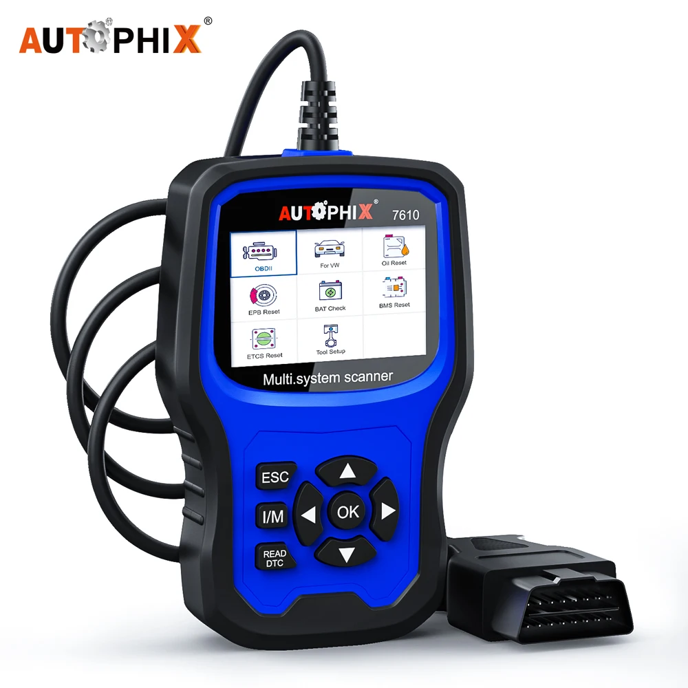 Autophix 7610 OBD2 Automotive Scanner ABS SRS EPB DPF TPMS Oil Reset OBD2 Scanner ODB2 OBDII Code Reader Car Diagnostic Tool
Autophix 7610 OBD2 Automotive Scanner ABS SRS EPB DPF TPMS Oil Reset OBD2 Scanner ODB2 OBDII Code Reader Car Diagnostic Tool