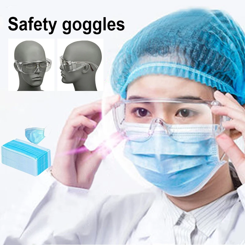 Anti-spitting Face Mask Goggles Set Breathable Tansparent Anti-splash Eye Protection Protective Glasses VH99
Anti-spitting Face Mask Goggles Set Breathable Tansparent Anti-splash Eye Protection Protective Glasses VH99