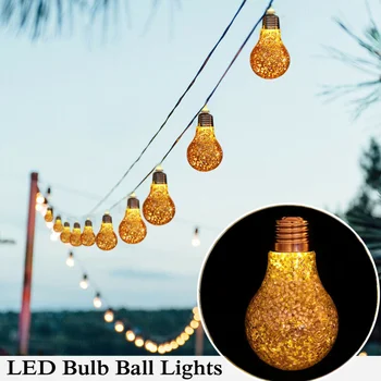 LED Bulb Ball Fairy Lights Shiny Garland String Light Lighting for Christmas Wedding Party Home Garden Decoration Lamp Outdoor
LED Bulb Ball Fairy Lights Shiny Garland String Light Lighting for Christmas Wedding Party Home Garden Decoration Lamp Outdoor
