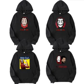 La Casa De Papel Hoodies Men Funny Money Heist Hooded House of Paper Harajuku Cool Bella Ciao Cartoon Kawaii Sweatshirt Male
La Casa De Papel Hoodies Men Funny Money Heist Hooded House of Paper Harajuku Cool Bella Ciao Cartoon Kawaii Sweatshirt Male