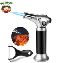 Butane Torch Torch Kitchen Refillable Butane Torch Lighter with Adjustable Flame and Safety Lock(Butane Gas Not Included) Butane Torch Torch Kitchen Refillable Butane Torch Lighter with Adjustable Flame and Safety Lock(Butane Gas Not Included)