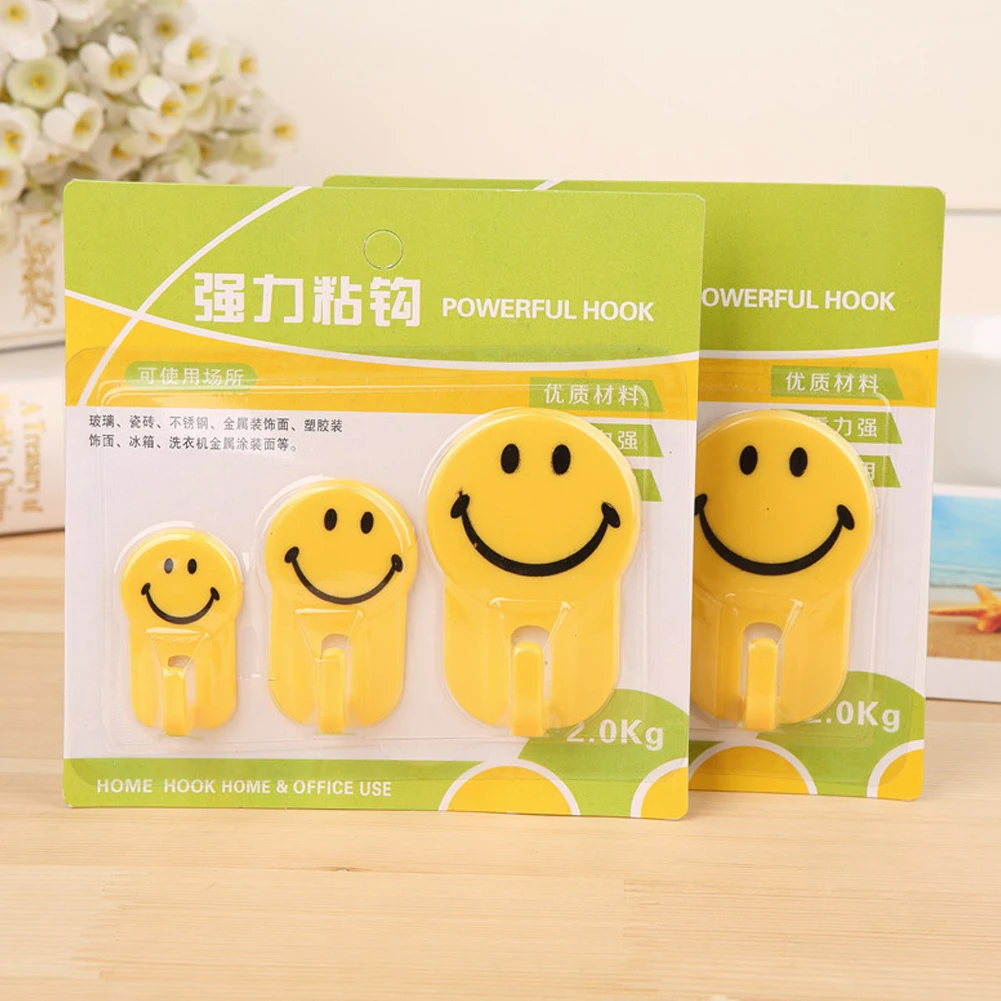 Cute Hanger Hook Suction Cup Adhesive Wall Vacuum Sucker Heavy Bathroom Set of 3 Smiley Face Wall Hooks
Cute Hanger Hook Suction Cup Adhesive Wall Vacuum Sucker Heavy Bathroom Set of 3 Smiley Face Wall Hooks
