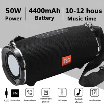 TG187 High Power 50W Bluetooth Speaker Waterproof Portable Column For PC Computer Speakers Subwoofer Boom Box Music Center Radio
TG187 High Power 50W Bluetooth Speaker Waterproof Portable Column For PC Computer Speakers Subwoofer Boom Box Music Center Radio