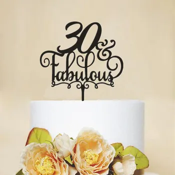 30/40/50 Fabulous Birthday Cake Topper Acrylic Wooden Unique Anniversary Party Decoration Cake Accessoried Birthday Favor Supply
30/40/50 Fabulous Birthday Cake Topper Acrylic Wooden Unique Anniversary Party Decoration Cake Accessoried Birthday Favor Supply