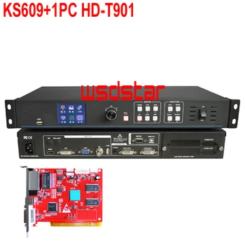 KS609+1PC HD-T901 LED Video Processor Input USB/HDMI/DVI/VGA/CVBS Only work with HD-R5018 HD-R501 HD-R500 LVP603 Novastar VS1 Hot Sales
KS609+1PC HD-T901 LED Video Processor Input USB/HDMI/DVI/VGA/CVBS Only work with HD-R5018 HD-R501 HD-R500 LVP603 Novastar VS1 Hot Sales