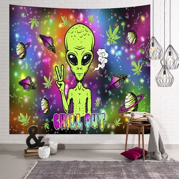 Trippy Starry Alien Picture Wall Tapestry Wall Hanging Spaceship Hippie Psychedelic Carpet Mandala Indian Wall Cloth Tapestries
Trippy Starry Alien Picture Wall Tapestry Wall Hanging Spaceship Hippie Psychedelic Carpet Mandala Indian Wall Cloth Tapestries