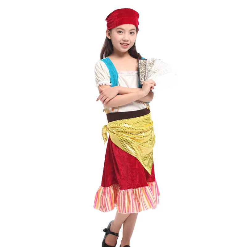 Фото Детское праздвечерние платье Nifty Gypsy для девочек карнавальный маскарадный костюм