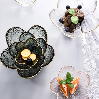Flower Glass Bowl Fruit Yogurt Salad Bowl Nut Dessert Dish Creative Hammer Gold Inlay Transparent Tableware Home Decoration Gift
Flower Glass Bowl Fruit Yogurt Salad Bowl Nut Dessert Dish Creative Hammer Gold Inlay Transparent Tableware Home Decoration Gift