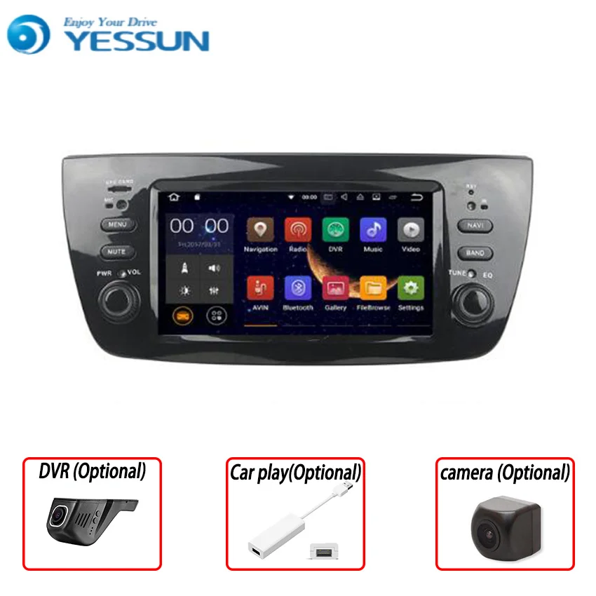 YESSUN для Fiat Linea / Punto 2013 ~ 2015 Android автомобильный gps навигация dvd плеер мультимедийный