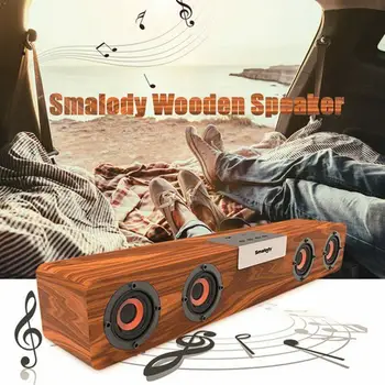 Bluetooth 5.0 Wireless TV Soundbar 4 Speaker Sound Home For home Subwoofer PC Theater Wooden Powerful 20W Stereo Speaker Ba H4T8
Bluetooth 5.0 Wireless TV Soundbar 4 Speaker Sound Home For home Subwoofer PC Theater Wooden Powerful 20W Stereo Speaker Ba H4T8