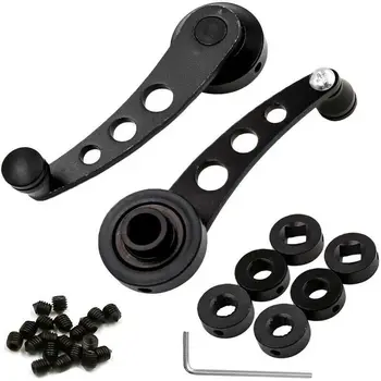 New Arrival High Quality Pair Universal Billet Aluminum Car Door Window Crank Handle Winder Black
New Arrival High Quality Pair Universal Billet Aluminum Car Door Window Crank Handle Winder Black
