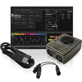 DVC4 GZM Virtual Controller DMX USB Lighting Interface DMX Controller For DJ Party Stage Light Effect Decoration Lights
DVC4 GZM Virtual Controller DMX USB Lighting Interface DMX Controller For DJ Party Stage Light Effect Decoration Lights