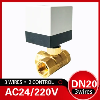 3 port Electric ball valve 3/4 INCH, 3 control wires Motorized water valve AC24V actuator, metal gears used for cooling/heating
3 port Electric ball valve 3/4 INCH, 3 control wires Motorized water valve AC24V actuator, metal gears used for cooling/heating