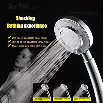 High pressure shower head with filter for heavy water with filter, shower head removes chlorine and Flouride ABS anti drop
High pressure shower head with filter for heavy water with filter, shower head removes chlorine and Flouride ABS anti drop