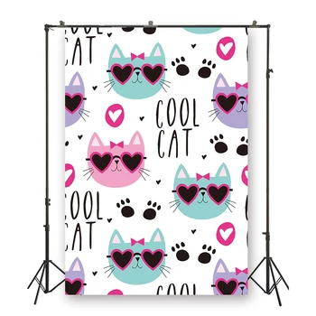 HUAYI cool cat backdrop natural scenery background for children birthday party photo shoot photography props XT- 6555 
HUAYI cool cat backdrop natural scenery background for children birthday party photo shoot photography props XT- 6555