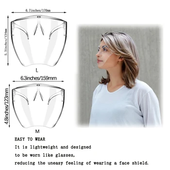 1-10PCS BLocc Protective Face Mask Transparent Goggles Screen Mask Visor Eye Protection Glasses Anti-fog Safety Face Shield
1-10PCS BLocc Protective Face Mask Transparent Goggles Screen Mask Visor Eye Protection Glasses Anti-fog Safety Face Shield